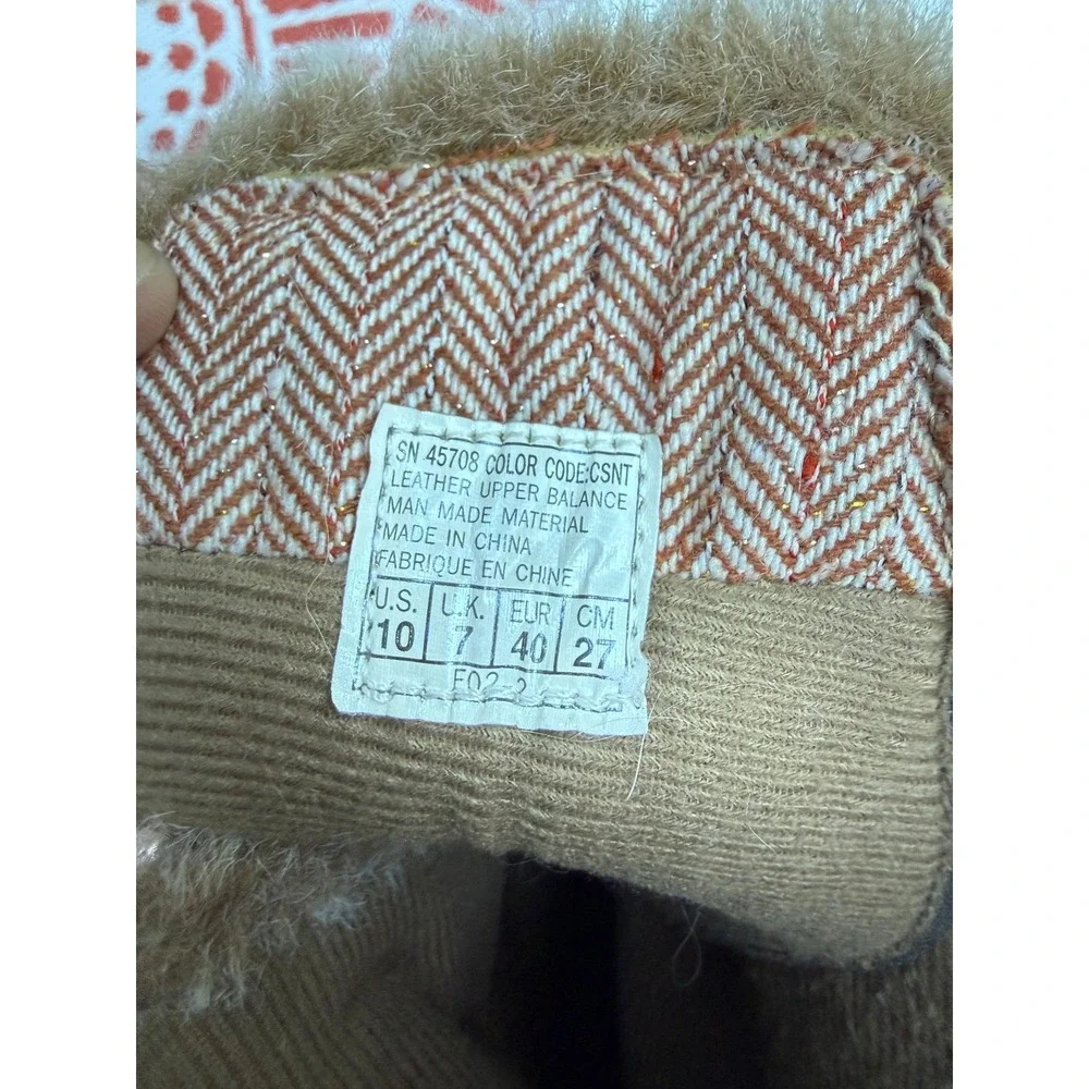 Sketchers Outdoor Tan Suede Faux Fur Trim‎ Winter Boots Lug Sole 45708 Womens 10